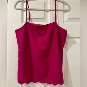 J Crew scalloped hem top - never worn!